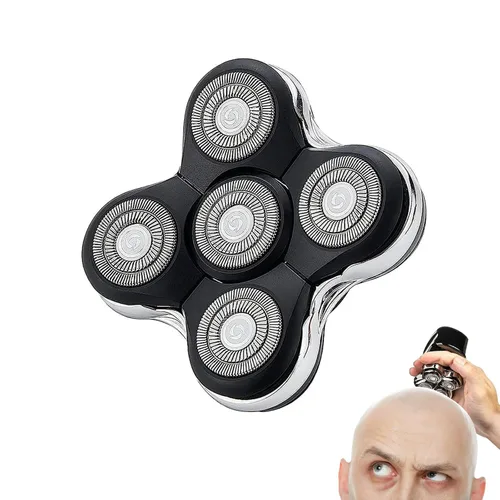 Vista 8 de Cabezal de repuesto para afeitadora de 5 cuchillas compatible con afeitadora de calavera para cabezas de afeitadora Pitbull Gold PRO/Pitbull