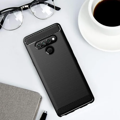Vista 7 de Osophter Para LG Stylo 6 Funda Protectora Absorción de Golpes Flexible TPU Caucho Teléfono Celular Cubierta para LG Stylo 6 (negro)