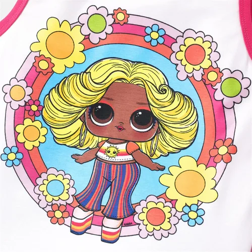 Vista 5 de L.O.L. Surprise! Conjunto de ropa para niñas, camiseta sin mangas y pantalones cortos con estampado de muñeca
