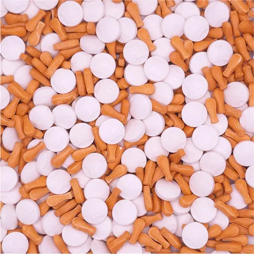 Vista 11 de NCS Gránulos comestibles en forma de pelota de fútbol – Decoración para cupcakes y galletas en blanco y negro, 7 onzas