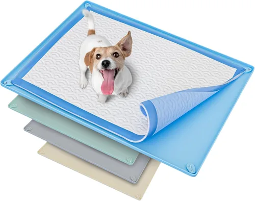 Vista 9 de Bandeja para orina de perro para almohadillas de orina de 30 x 36 pulgadas Gris