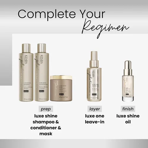 Vista 5 de Kenra Platinum Luxe Shine Shampoo High Shine Smoothing Shampoo for Frizzy Hair For Dull Hair Sulfate Free Color Safe