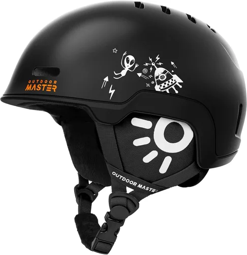 Vista 8 de OutdoorMaster Casco de Snowboard para Niños y Niñas - Carcasa de PC Duradera, Espuma EPS y 12 Rejillas de Ventilación, Ajuste con Dial Ajustable