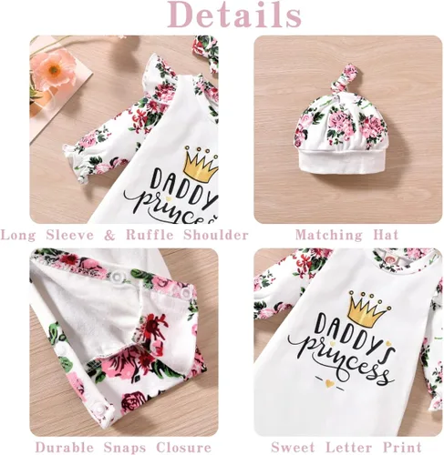 Vista 3 de Aalizzwell Ropa de verano con diadema para bebé niña