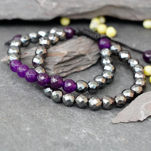 Vista 102 de Pulseras de cristal curativo para mujeres y hombres, espiritual, energía positiva y equilibrio, pulseras de cuentas de cristal natural hechas a mano