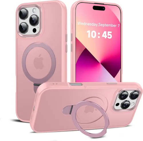 Vista 46 de LeYi Funda para iPhone 11 para MagSafe con soporte magnético, color negro