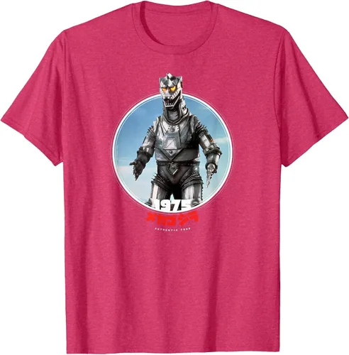 Vista 8 de Godzilla Mechagodzilla 1975 Icons of Toho T-Shirt Asphalt Grey