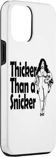 Vista 3 de iPhone 13 Pro Max Thicker Than A Snicker BBW - Funda de melanina gruesa y bonita para mujeres y niñas