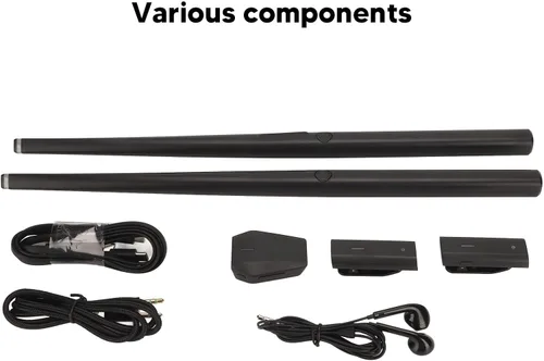 Vista 2 de Juego de batería electrónica virtual, palillos de aire sin ruido portátil con conectividad MIDI Bluetooth para principiantes, adultos y estudiantes