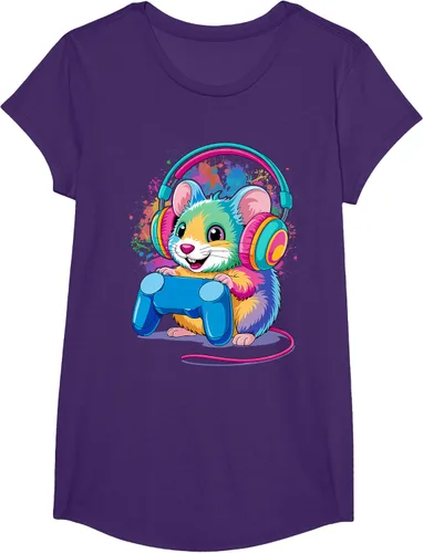 Vista 10 de Mouse Gaming Animal Video Games Funny T-Shirt