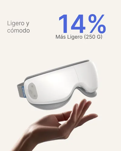 Vista 5 de RENPHO Masajeador de ojos ultrasilencioso con calor, máscara de ojos ligera elegible para la FSA Masajeador facial HSA Relajar Reducir la tensión
