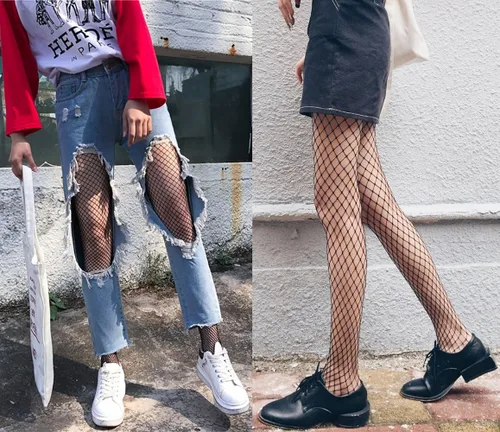 Vista 5 de 4-5 Pairs Fishnet Stockings Womens Lace Mesh Patterned Fishnet Leggings Tights Net Pantyhose