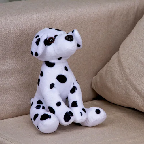 Vista 4 de Plushland Juguetes de peluche realistas de 8 pulgadas, figuras de peluche navideñas para niños, bebés para jugar con (nuevo dálmata)