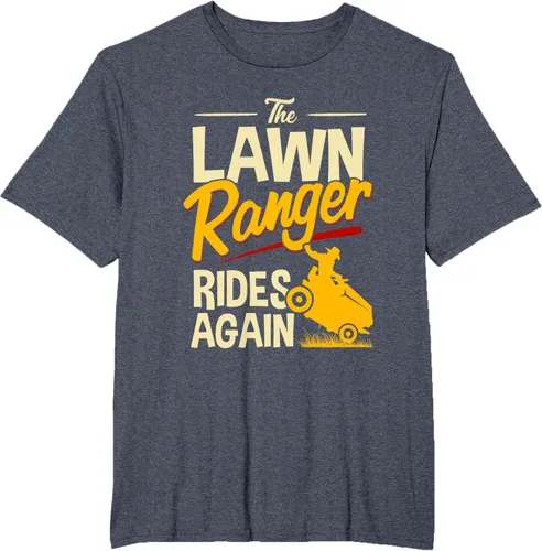 Vista 58 de The Lawn Ranger Rides Again - Camiseta de corte de césped Azul Marino