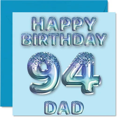 Vista 163 de Stuff4 Tarjeta de primer cumpleaños para niños, globo de fiesta con purpurina azul, tarjetas de feliz cumpleaños para niño de 1 año, nieto, hijo, 57