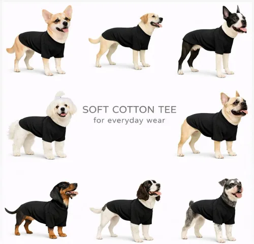 Vista 5 de Lovelonglong 2019 - Ropa para mascotas, Disfraces para Perro, Ropa Camisetas en blanco para Perros Grande Medianos Pequeños 100% Algodón 18