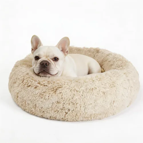 Vista 60 de Cama para perros pequeños, cama calmante para perros pequeños, antiansiedad, cama para cachorros, lavable a máquina, esponjosa, de lujo Verde militar