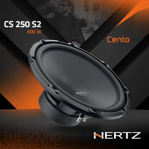 Vista 3 de HERTZ Cento Series CS-250-S2 Subwoofer SVC RMS 2-Ohm de 10" (250mm) 300 vatios