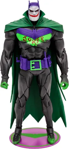 Vista 4 de McFarlane Toys - DC Multiverse Batman White Knight (Jokerized), figura de acción de 7 pulgadas, etiqueta dorada