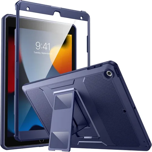 Vista 17 de MoKo Funda para iPad de 10.2 Pulgadas iPad 9ª Generación 2021/ iPad 8ª Generación 2020/ iPad 7ª Generación 2019, [Servicio Pesado] A Prueba