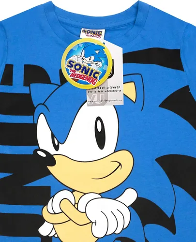 Vista 3 de Sonic The Hedgehog Camiseta para niños azul Superpersonic Game Kids Top