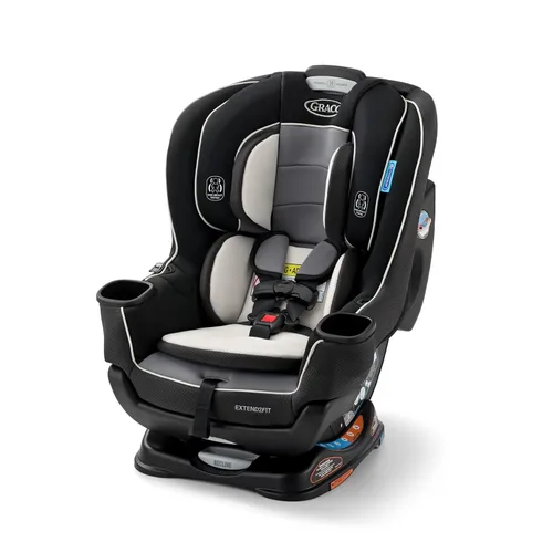 Vista 12 de Asiento de coche convertible Graco Extend2Fit 3 en 1 para bebé, orientación hacia atrás y hacia adelante, panel de extensión ajustable para espacio