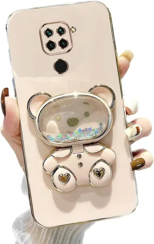Vista 56 de Miagon Bear - Funda con soporte para espejo para Xiaomi Redmi A1, Quicksand Glitter Electroplated Soft TPU Protector Slim a prueba de golpes