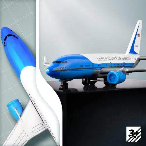 Vista 5 de Modelo aviones modelo American AirForceOne modelo avión avión modelo avión modelo para colección y regalos