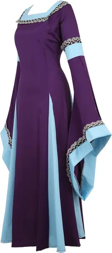 Vista 106 de Kranchungel - Vestidos renacentistas de estilo medieval/irlandés/campesino para mujer; disfraz de hada, para bailes