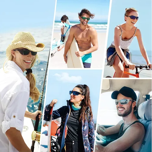 Vista 5 de Duduma Polarized Sports Sunglasses for Men Women Running Cycling Fishing Golf Driving Shades Sun Glasses Tr90
