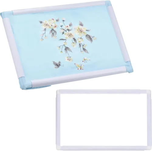 Vista 13 de PATIKIL Aros de bordado, marco universal de aro para bordar, reutilizable, cuadrado, rectangular, de plástico, para manualidades, costura