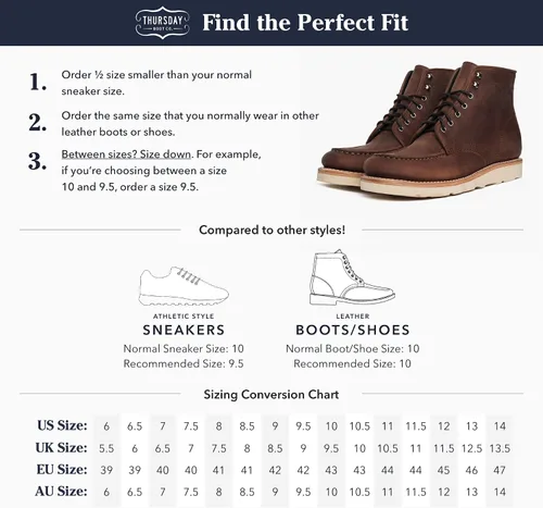 Vista 7 de Thursday Boot Company Diplomat Moc Toe - Botas de cuero para hombre