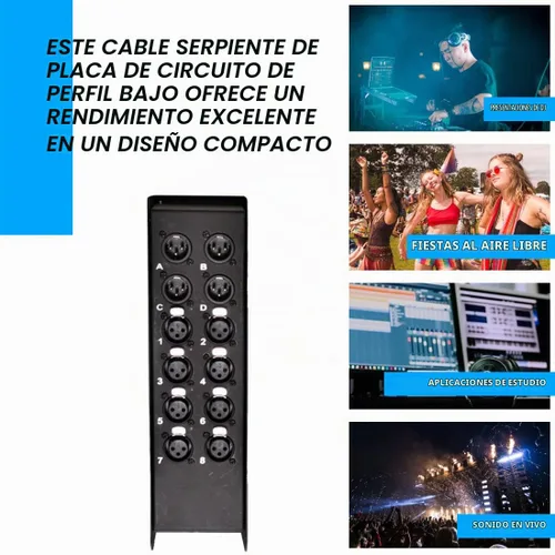 Vista 5 de Seismic Audio Altavoces 8 canales de bajo perfil XLR Enviar Sub Snake Cable, cable divisor XLR, 100 pies
