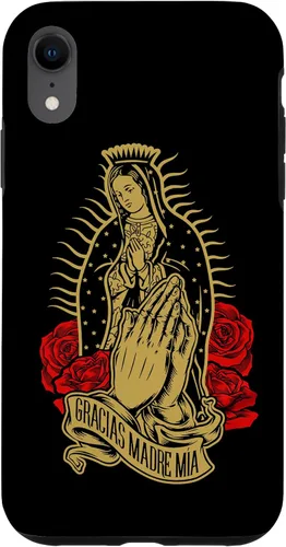 Vista 25 de Our Lady Virgen De Guadalupe Virgen Mary Gracias Madre Mía - Carcasa para iPhone 17