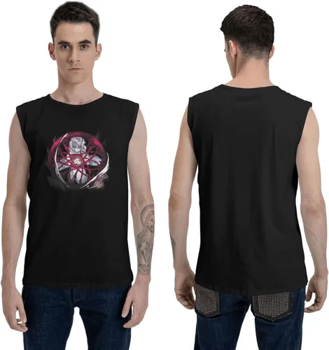Vista 3 de Kimetsu No Yaiba Logo Tank Tops Man's T Shirt Sleeveless T Shirt