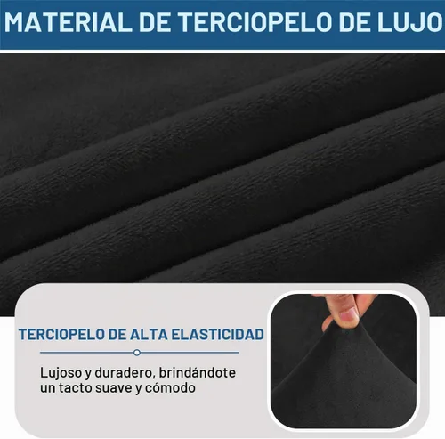 Vista 5 de H.VERSAILTEX Fundas para Sillas de Acento sin Brazos de Terciopelo Grueso Fundas Elásticas de Alta Elasticidad para Sillas sin Brazos para Sala