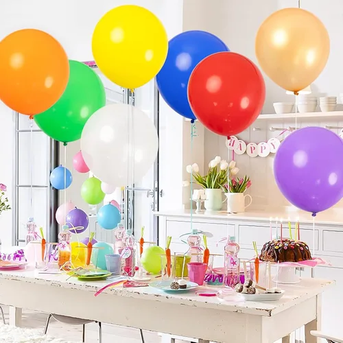 Vista 2 de Globo gigante de 18 pulgadas, fabricado con látex, para cumpleaños, sesiones de fotos, fiestas de carnaval, etc, 18 pulgadas, Variados