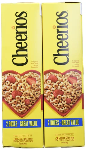 Vista 4 de American Standart Cheerios Cerea sin gluten sin sabores artificiales, 40.7 onzas (paquete de 2)