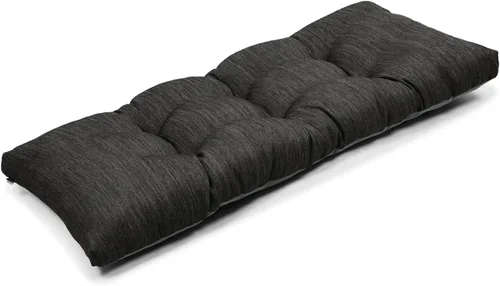 Vista 9 de baibu Almohadilla de banco clásica de 36 pulgadas de color sólido con lazos, almohada de banco rectangular súper suave para interiores y exteriores