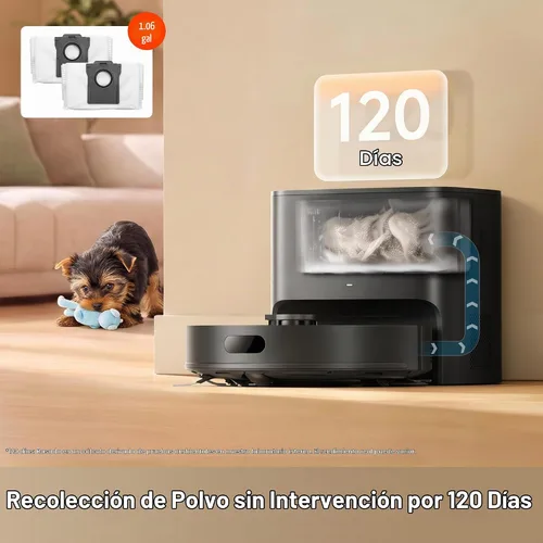 Vista 3 de [Usado] dreame Robot aspirador y trapeador D20 Air Plus, succión potente de 20,000