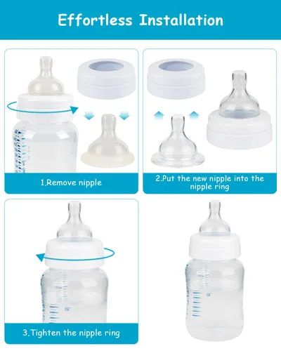 Vista 4 de Boquilla de silicona para biberones anticólicos Philips Avent, flujo 1, 3.3 ft+, flujo lento, paquete de 4
