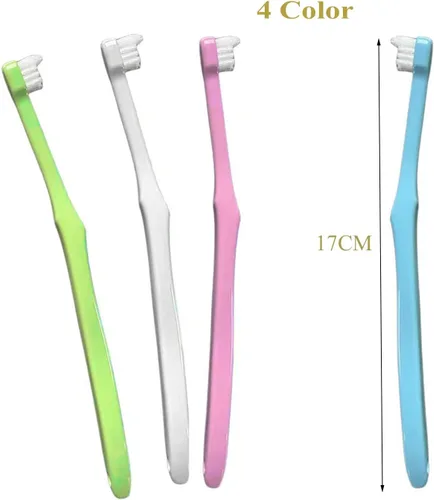 Vista 4 de FRUTA Cepillo de dientes de ortodoncia 4pcs cepillo de dientes de mechón dos en uno Interdental Interespacio cepillo Braces Wisdom Dientes Detalle