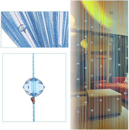 Vista 6 de FOCUSSEXY Cortina decorativa para puerta con cuentas para panel de pared, separador de ventana con flecos para bodas, cafeterías, restaurantes, Rosa