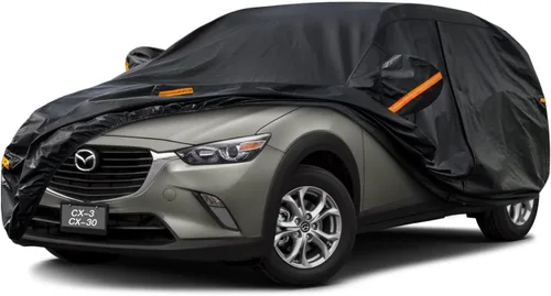 Vista 44 de Kayme Cubierta de auto SUV de 7 capas ajuste personalizado para BMW X1 (2009-2025), impermeable, para todo tipo de clima, para automóviles, cubierta