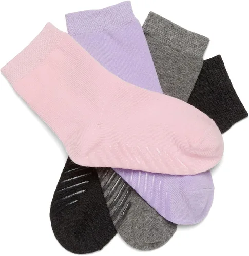 Vista 2 de Gripjoy Toddler Socks with Grippers, Non-Slip for Kids, Enhanced Stability, Comfortable Cotton - 4 Pairs