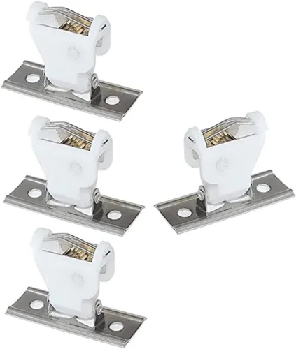 Vista 4 de 12 piezas de bloqueo ciego veneciano romana cable de bloqueo de cable de bloqueo para kit de repuesto blanco pom cortina de bambú Roma