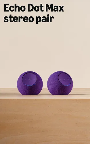 Vista 10 de Amazon Echo Dot Max (modelo más reciente): parlante Alexa con sonido que llena la habitación y graves casi 3 veces más potentes, ideal para salas