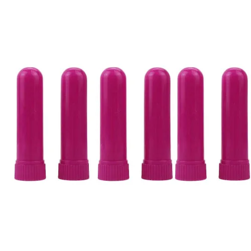 Vista 13 de Tubos inhaladores nasales de aceite esencial, tubos inhaladores nasales de plástico vacíos recargables para bricolaje, 50 unidades, color negro