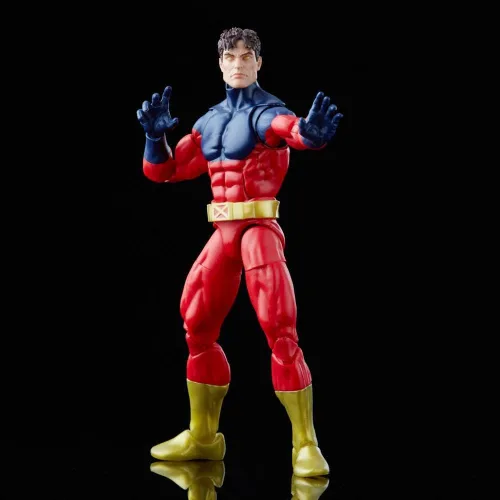 Vista 4 de Serie Marvel Legends X-Men - Figura de acción coleccionable de Vulcano de Marvel de 6 pulgadas, juguete con 2 accesorios y 1 pieza de construcción