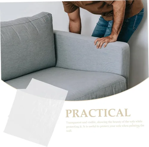 Vista 9 de DECHOUS Funda antipolvo para sofá, funda de cama para mascotas, funda de plástico para cama, protectores de muebles de plástico, funda de sofá